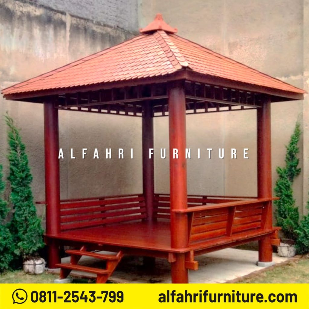 Gazebo Minimalis 2,5x2,5 Meter untuk Taman Rumah