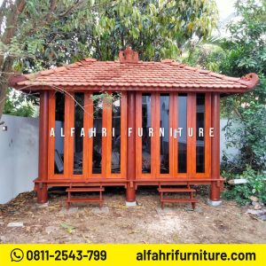 Rumah Kayu Minimalis 2X4 Meter untuk Hunian Sederhana Atap Genteng Sirap