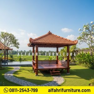Gazebo Kayu 3x3 Meter Nyaman & Fungsional