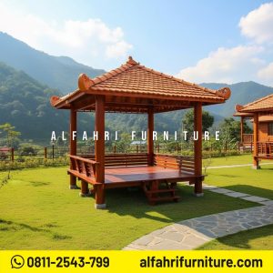 Gazebo 3x3 Meter Ideal untuk Resort & Homestay