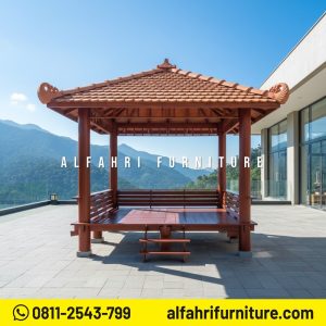 Gazebo 3x3 Meter untuk Taman Komersial