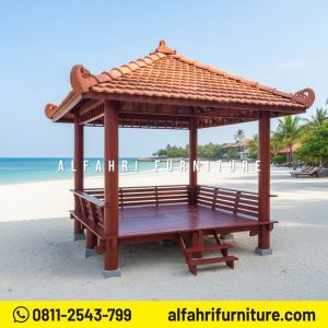 Gazebo 3x3 Meter Dibuat oleh Pengrajin Berpengalaman
