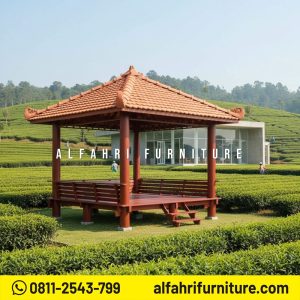 Gazebo Kayu 3x3 Meter Kualitas Premium
