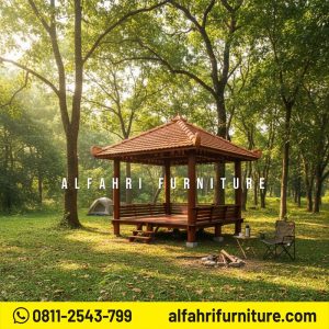 Gazebo 3x3 Meter Penunjang Taman Modern