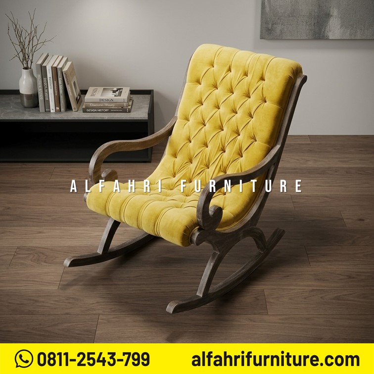 Kursi Goyang Jati Minimalis Sofa Santai Premium